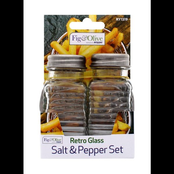 SALT & PEPPER POTS GLASS