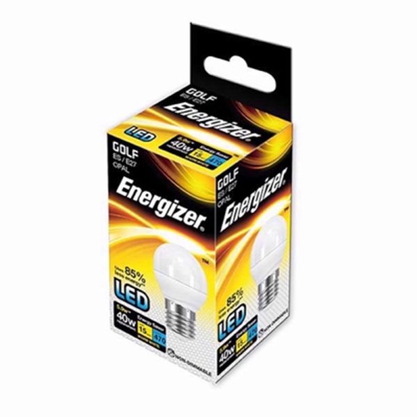 ENERGIZER LED GOLF 5.9W W/W E27 BULB EACH