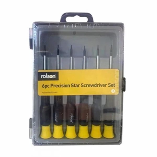 ROLSON PRECISION STAR SCREWDRIVER SET 6PCE