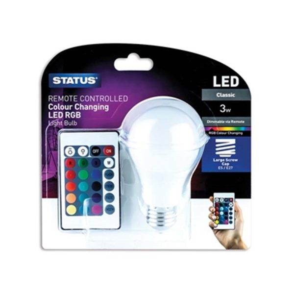 STATUS GLS BULB ES 3W REMOTE CONTROL