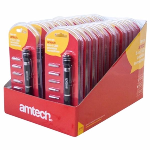 AMTECH PRECISION SCREWDRIVER 6IN1 LED(PROMO)