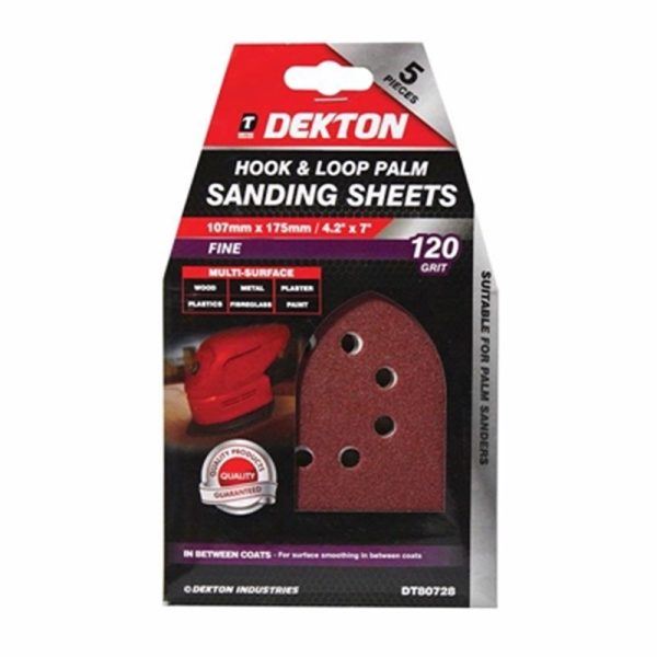 DEKTON HOOK /LOOP PALM SANDING 5PC