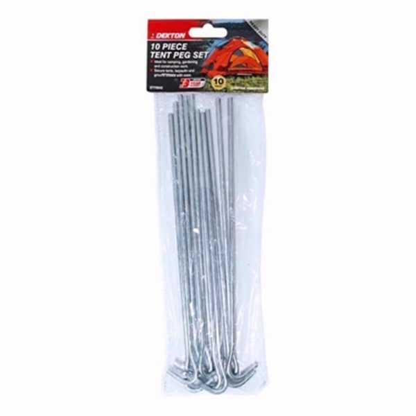 DEKTON HOOKS 10PC TENT PEGS