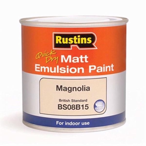 RUSTINS MATT EMULSION MAGNOLIA 250ML