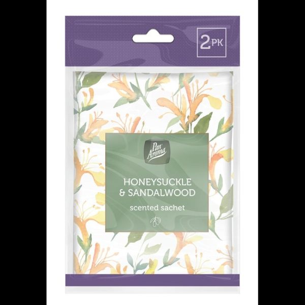 PAN AROMA FRAGRANCE SACHET PACK OF 2 - SANDALWOOD & HONEYSUCKLE