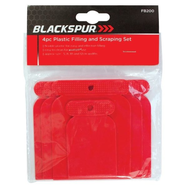 BLACKSPUR FILLING & SCRAPING PLASTIC 4PC