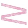 HAPPY 50TH BIRTHDAY BANNER PINK