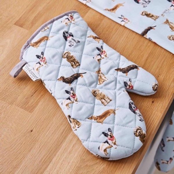 COOKSMART SINGLE OVEN GLOVE CURIOUS DOGS