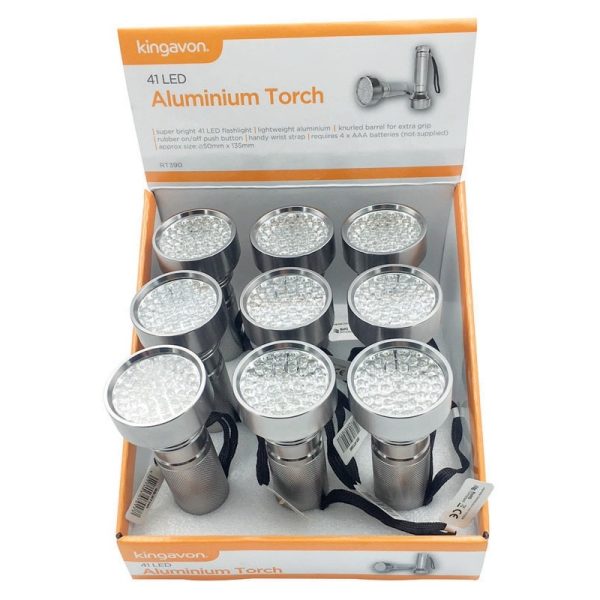 KINGAVON ALUMINIUM TORCH 41LED