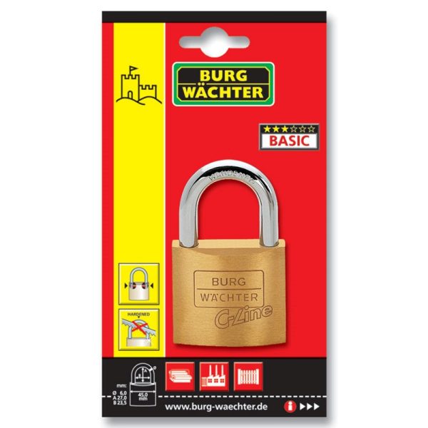 STERLING BRASS PADLOCK 4X30MM