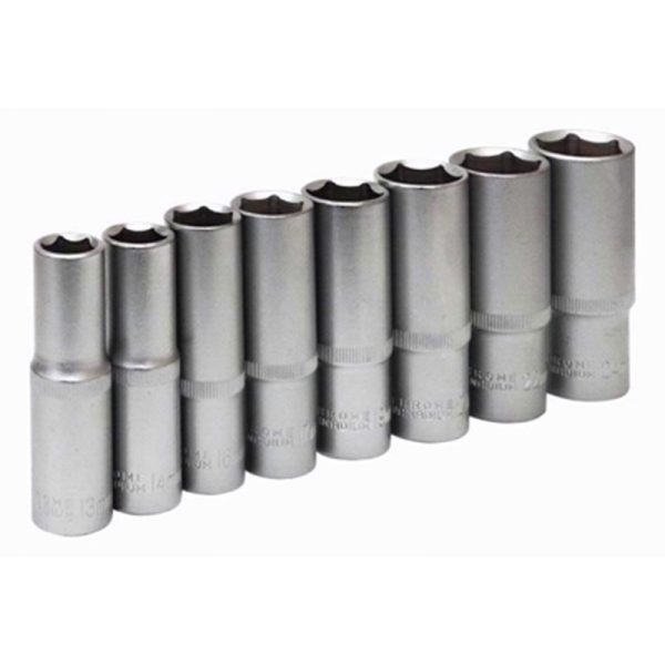 ROLSON DEEP SOCKET 8PC SET 1/2 DR