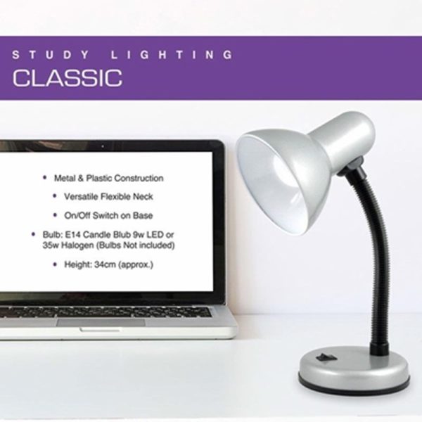 LLOYTRON SILVER DESK LAMP