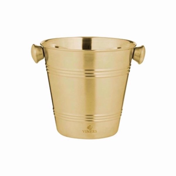 VINERS BARWARE SINGLE WALL ICE BUCKET 1L GOLD