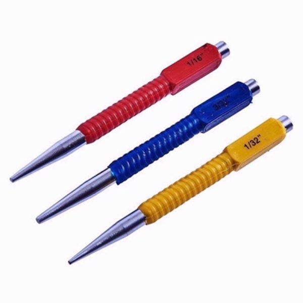 AMTECH COL CODE NAIL PUNCH 3PC SET