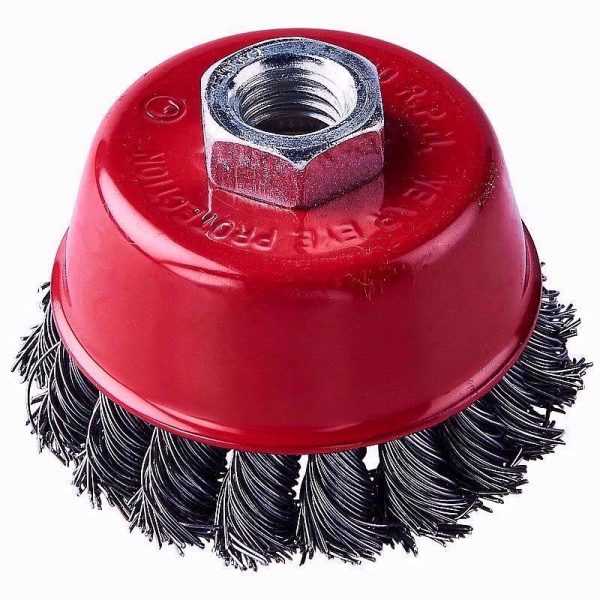 AMTECH CUP BRUSH KNOTTED 3INCH