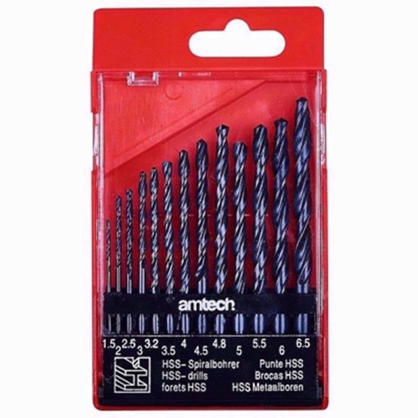 AMTECH DRILL HIGH SPEED 13PC SET