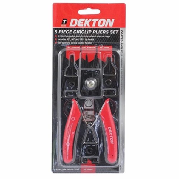 DEKTON CIRCLIP PLIERS 5PC SET