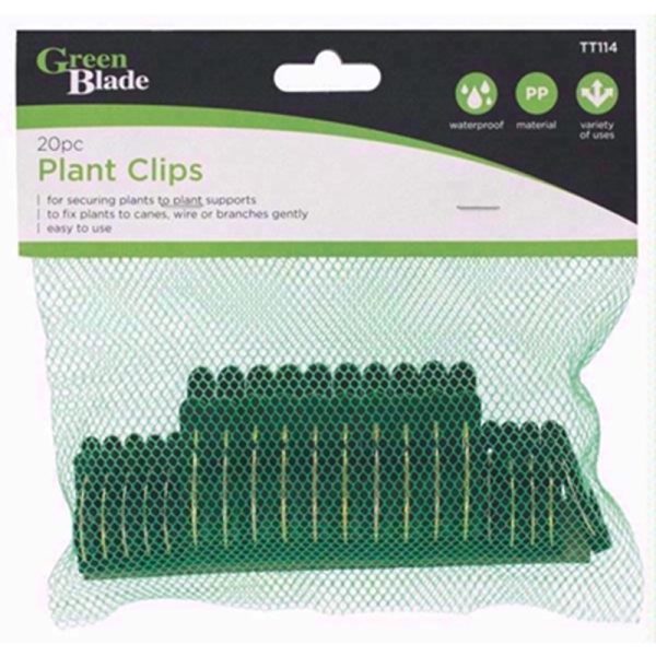 GREEN BLADE 20PCE PLANT CLIPS