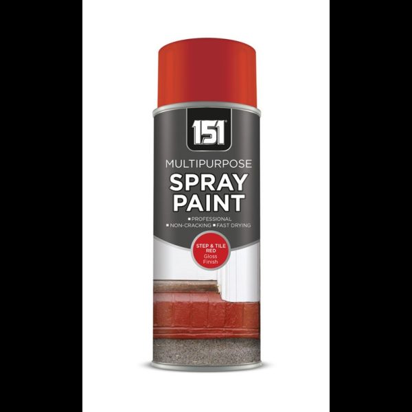 151 PAINT SPRAY 400ML RED GLOSS STEP TILE