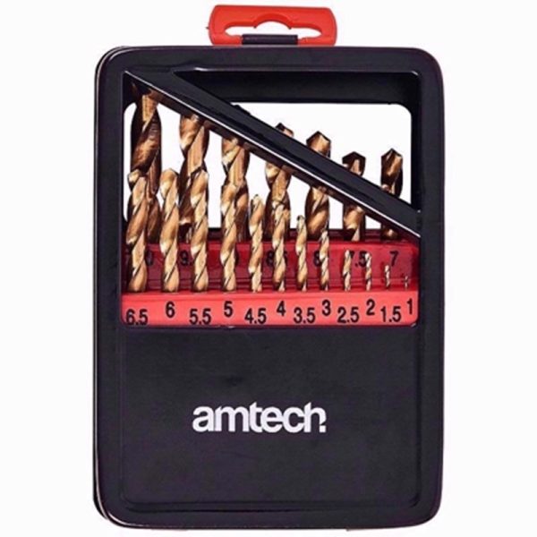 AMTECH DRILL TITANIUM 19PC SET