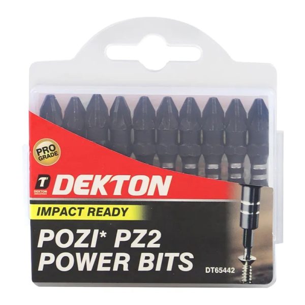 DEKTON STEEL IMPACT BITS 50MM P22 10PC