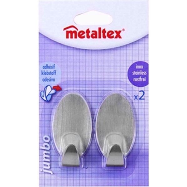 METALTEX STAINLESS STEEL JUMBO HOOKS SET 2