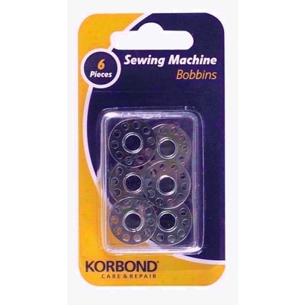 KORBOND SEWING MACHINE BOBBINS 6PCS