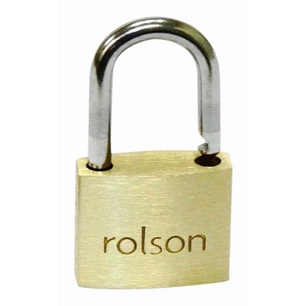 ROLSON PADLOCK BRASS 20MM 2PCE