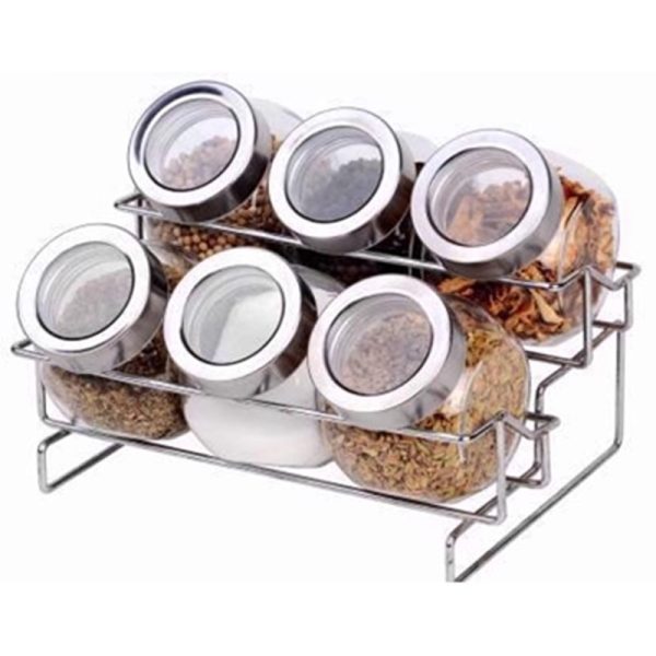 ROYAL CUISINE 6 BOTTLE SPICE RACK