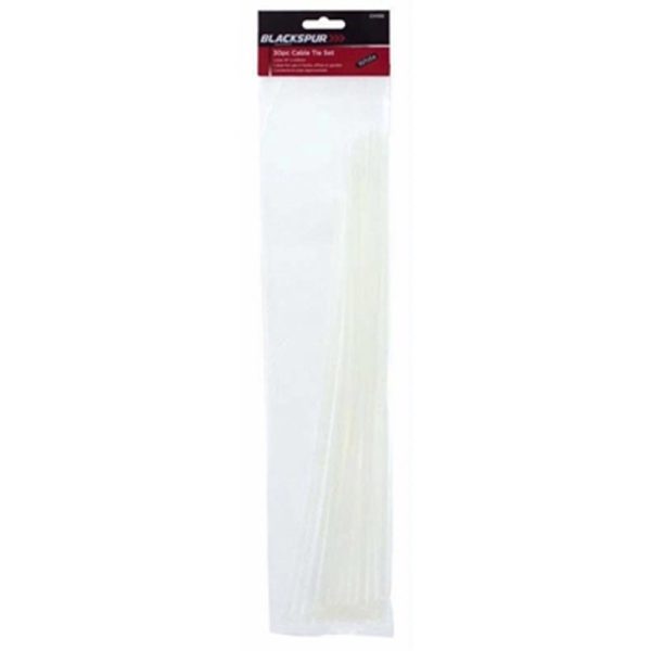 BLACKSPUR CABLE TIES 15 IN WHITE UP