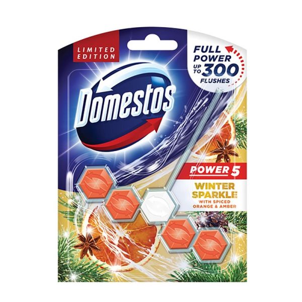 DOMESTOS 55G POWER BLOCK WINTER SPARKLE PACK OF 9