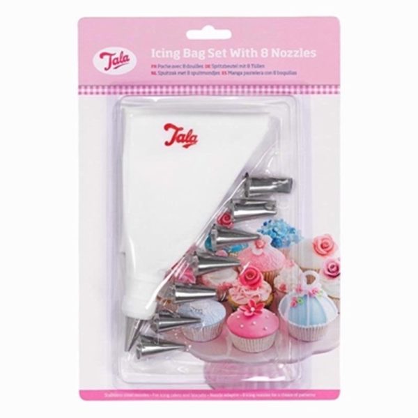 TALA ICING BAG SET W/8 NOZZLES 9924