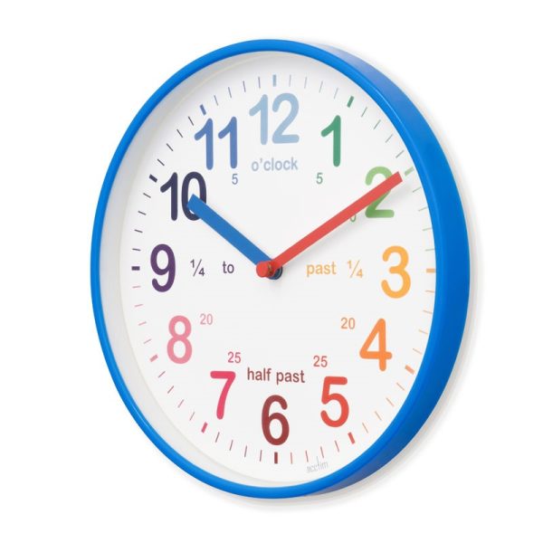 ACCTIM WICKFORD KIDS WALL CLOCK BLUE