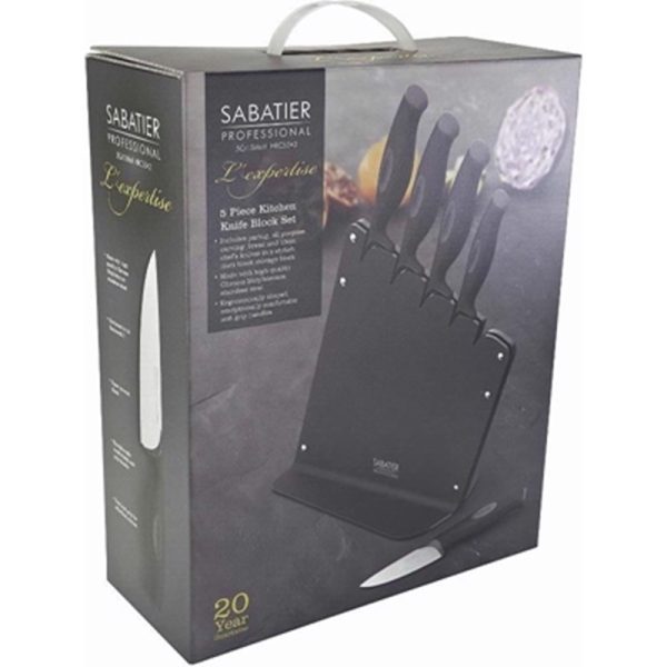 TAYLORS EYE SABATIER KNIFE BLOCK 6SET 5PCS