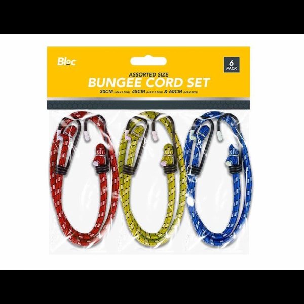 BLOC BUNGEE CORD SET 6PCE