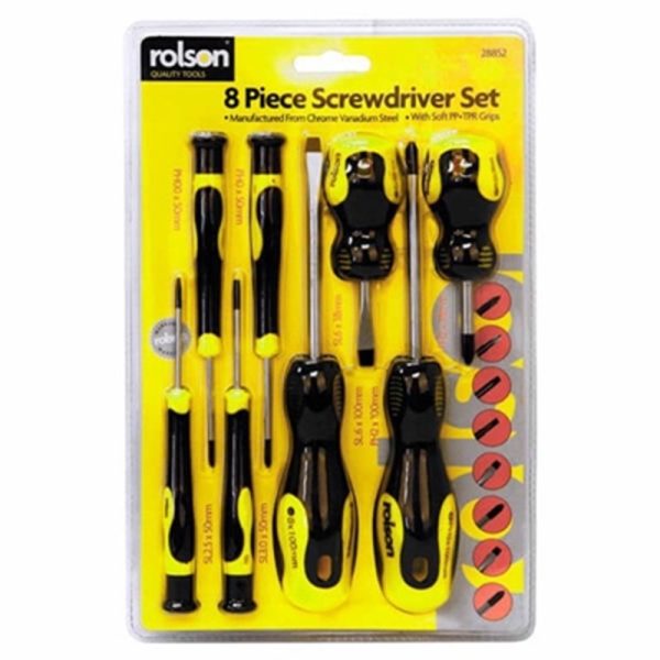 ROLSON SCREWDRIVER SET 8PCE