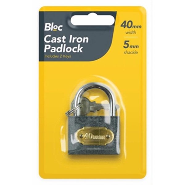 CAST IRON PADLOCK 40MM