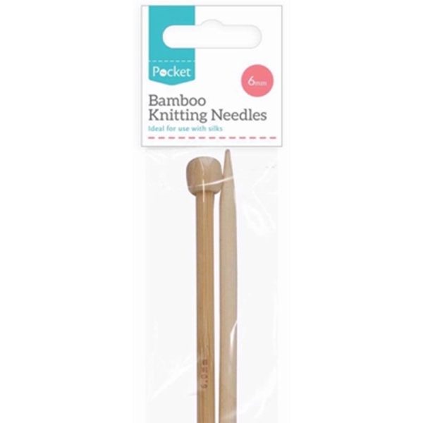 POCKET BAMBOO KNITTING NEEDLES