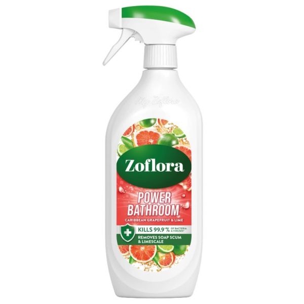 ZOFLORA BATHROOM CARIBBEAN GRAPERRUIT & LIME 800ML PACK OF 8