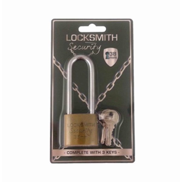 LOCKSMITH PADLOCK LONG SHACKLE 38MM