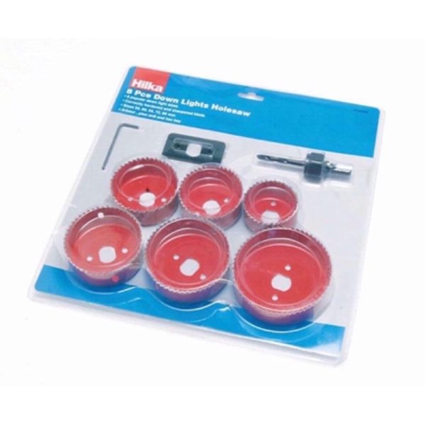 HILKA DOWN LIGHT HOLESAW 8PC SET