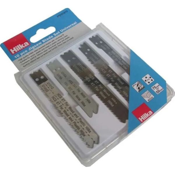 HILKA JIGSAW BLADE SET UNIVERSAL 10PC