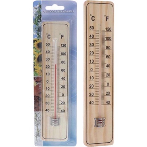 THERMOMETER WOODEN 22CM