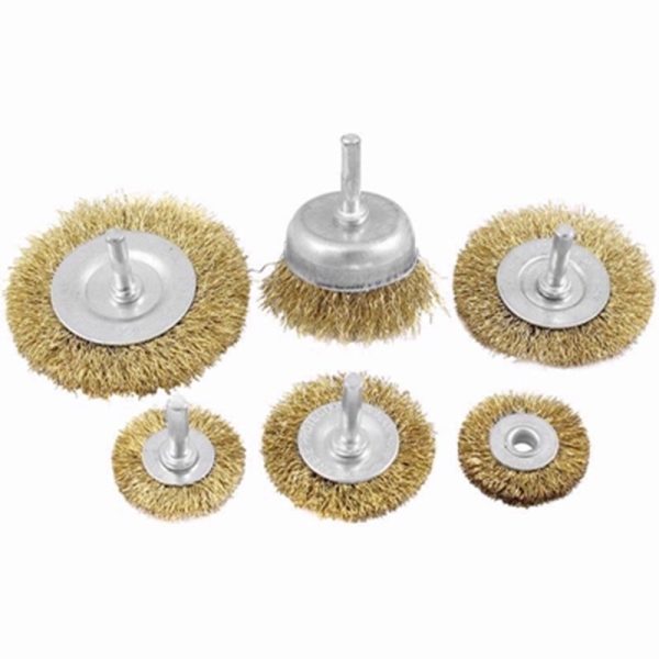 DEKTON ROTARY WHEEL & CUP BRUSH 6PC SET