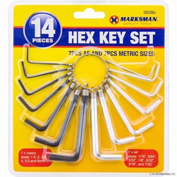 MARKSMAN HEX KEY SET 14PC