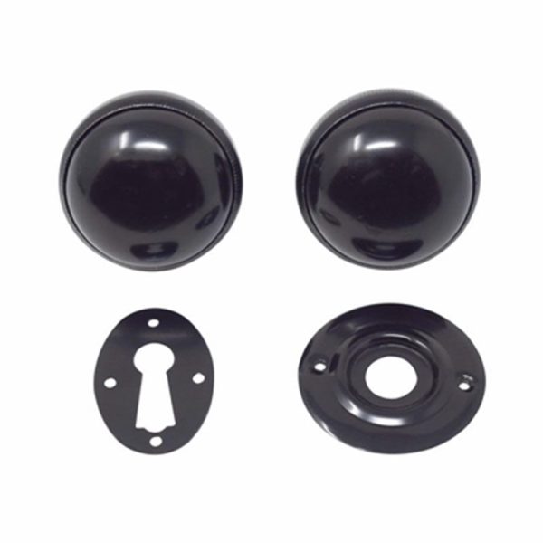YALE ESSENTIALS RIM DEADLOCK BLACK