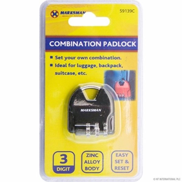 MARKSMAN PADLOCK PASSWORD COMBINATION