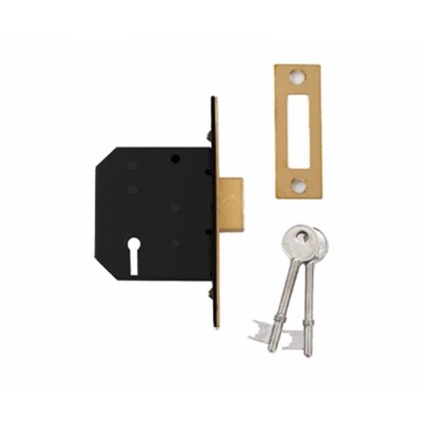 YALE ESSENTIALS 5L DEADLOCK P/BRASS 64MM