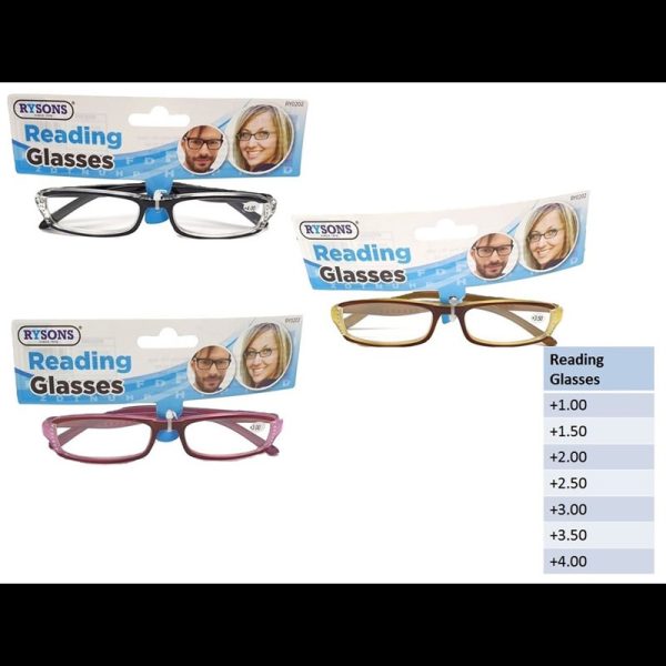 RYSONS READING GLASSES- SOLID