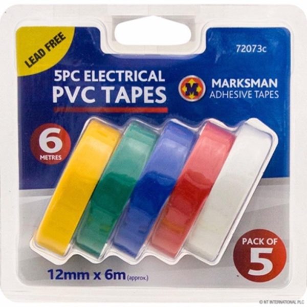 MARKSMAN TAPE ELECTRICAL 5PCE